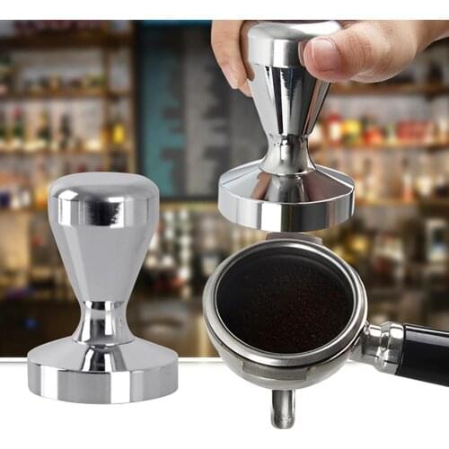 Stainless Steel Coffee Tamper Maker Powder Grinder 51mm Base Kitchen Press Tool