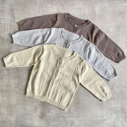 2021 new arrival girls boys knitted sweaters autumn full sleeve fashion kIds cardigan sweater