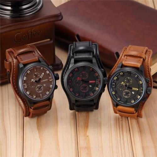 New CURREN Fashion Watch Men And Women Stainless Steel Waterproof Calendar Leather Quartz Sports Watch Clothing Wild Watch