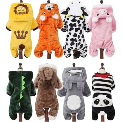 Pet Clothes Fun Halloween & Christmas Dog Costume Puppy Dog Cartoon Animal Hoodies Coat Pet Holiday Apparel for Chihuahua XS-XL