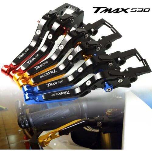Motorcycle CNC Brake Clutch Levers Adjustable Folding Extendable For Yamaha TMAX500/TMAX530 TMAX 500/530 2001-2007 2008-2017