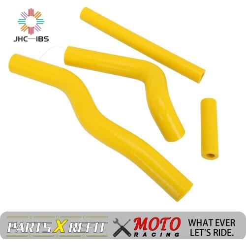 Motorcycle Water Pipe Silicone Radiator Coolant Hose For SUZUKI RM125 RM 125 2001 2002 2003 2004 2005 2006 2007 2008 Yellow