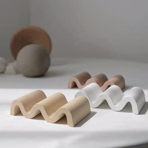 Nordic Style Cement Geometric Shape Storage Rack Jewelry Tray Soap Holder Storage Organizer Home Decoration Accessories