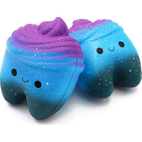 Squeeze Cute Creative Cartoon Simulation Tooth Toy Soft Slow Rising Antistress Fun Novelty Funny Gadgets Anti Stress Toys