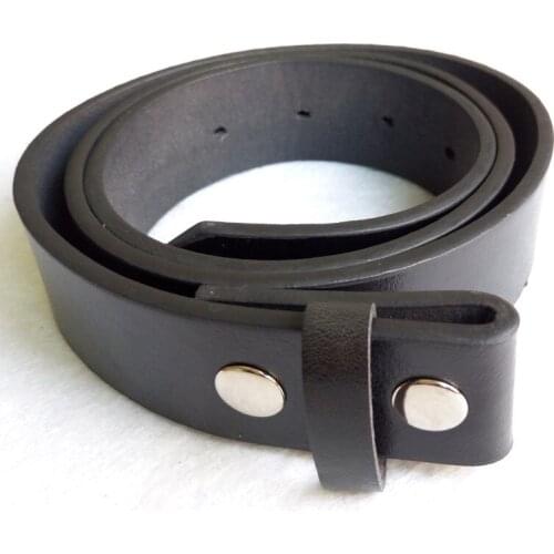 110x3.6cm Casual Style PU leather Mens Fastener Black Waist Strap Belt Without Buckle Luxury Women High Quality