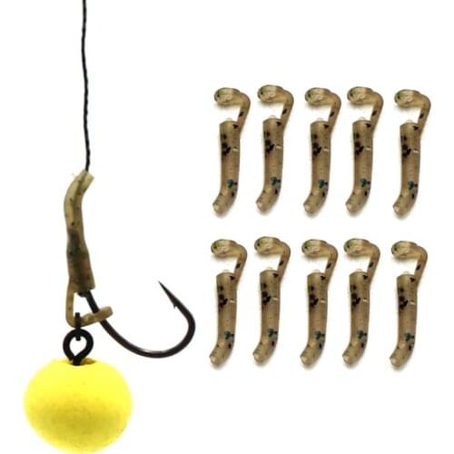 20PCS Carp Bait Accessories Fishing Hook D Rig Aligner Fishing Tackle Anti Tangle Sleeves Pop Up Boilies Aligner Tool