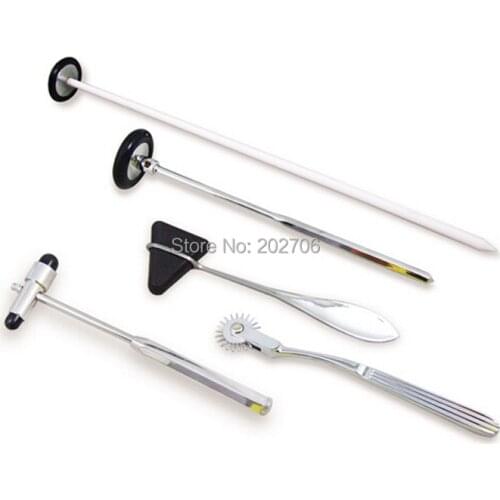 5 Pcs/box Medical Plexor Multifunction Medical Hammer Nerve System Check Multi-Purpose Percussion Hammer Reflex Hammer