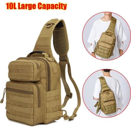 900D Large Military Sling Backpack Tactical Shoulder Bag Army Molle Chest Pack Waterproof Outdoor Camping Trekking Рюкзак
