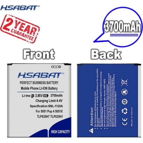 New Arrival [ HSABAT ] 3700mAh TLP025H7 TLP025H1 Battery for Alcatel OneTouch POP 4 OT-5051X OT-5051D 5051X 5051M 5051D 5051J