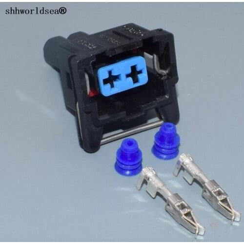 Shhworldsea Automotive Connector 2 Wire 2 pin Harness Connector Plug waterproof plug wire electrical housing cable connector