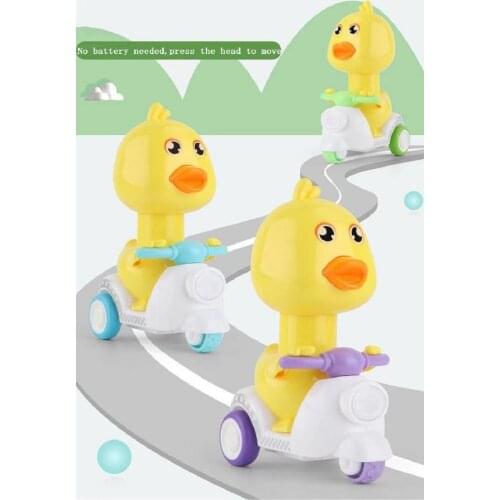 Infinite Squeeze Push Duck Motorcycle Inertial Pull Back Toy Pendant Ornament Stress Relieve Decompression Toys Antistress
