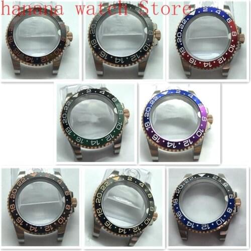 Bliger/suitable for Fit NH35 / NH36 self-winding stainless steel 43 mm case, noble sapphire glass rotating bezel