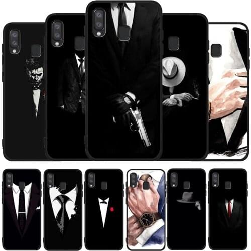 Gentleman For Samsung A10 A20E A30 A40 A50 A60 A70 M10 M20 M30S M40 A01 A21 A31 A51 A71 4G Case