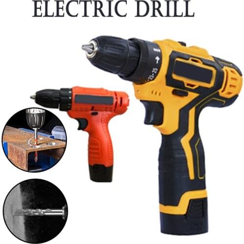 Electric Cordless Drill Screwdriver LED 2-Speed Multifunctional Home DIY Tool In Stock