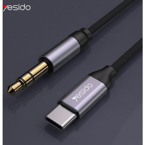 Yesido 1M Long Type C USB to 3.5mm Female Headphone Jack Adapter Cable Fit For HUAWEI VIVO OPPO XIAOMI