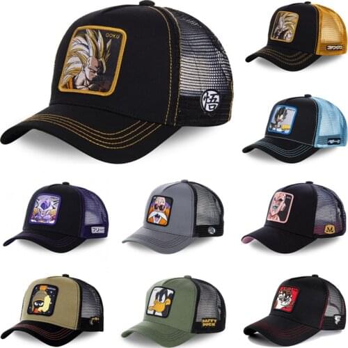 All Brand Anime Dragon Ball Z 62 Styles Snapback Cap Cotton Baseball Cap Men Women Hip Hop Dad Mesh Hat Trucker Dropshipping