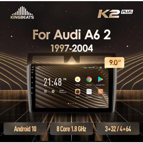 KingBeats Android 10 Octa-Core head unit HU 4G in Dash Car Radio Multimedia Video Player Navigation GPS For Audi A6 C5 1997 - 2004 S6 2 1999 - 2004 RS6 1 2002 - 2006 no dvd 2 din Double Din Android Car Stereo 2din