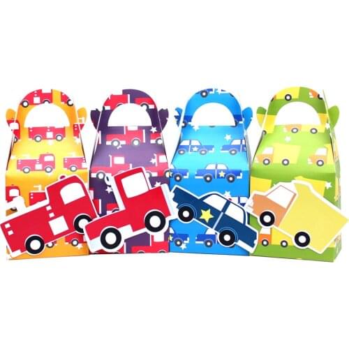 Boys Favor Box Candy Box Gift Box Cupcake Box Boy Kids Birthday Party Supplies Decoration Event Party Supplies