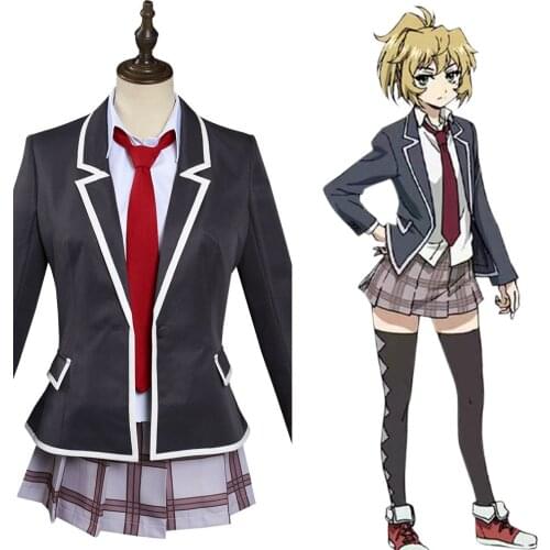 Anime High-Rise Invasion-Mayuko Nise Cosplay Costume Dress Outfits Halloween Carnival Suit