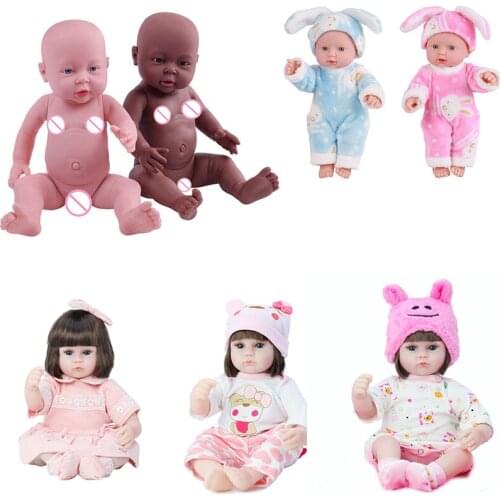 30/41cm Newborn Baby Simulation Doll Soft Children Reborn Doll Toy Boy Girl Emulated Doll Kids Birthday Gift Kindergarten Props