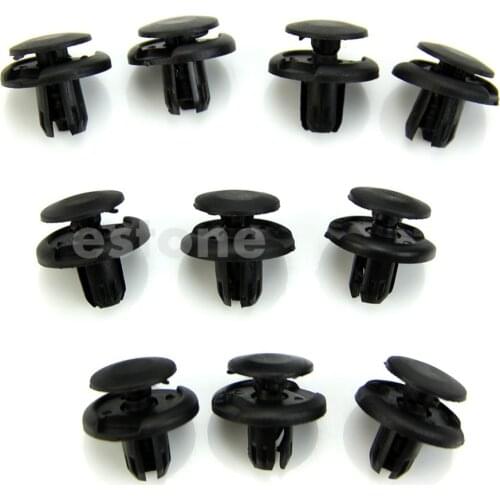 QILEJVS 10Pcs 8mm Linner Bumper Fender Clips Retainer For Honda Accord Car Fender Interior Panel