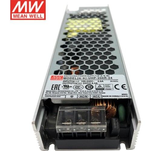 MEAN WELL UHP-200R-24 200W 24V Switching Power Supply 110V/220V AC to 24V DC 8.4A 200W Meanwell PSU with PFC redundant function