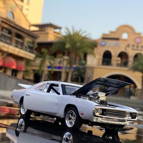 New 1:32 Dodge Charger Alloy Car Model Diecasts & Toy Metal Toy Muscle Car Model Simulation Sound Light Collection Kids Toy Gift