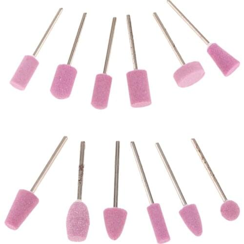 12Pcs Nail Drill Bits Kit Polishing Grinding Tool Manicure Pedicure Cuticle