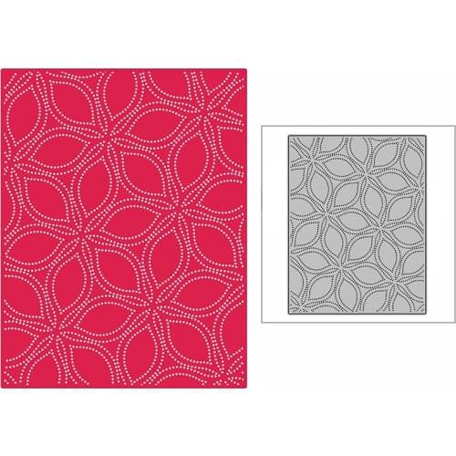 New Dotted Overlapping Snowflakes Background Plate 2021 Metal Cutting Dies for DIY Scrapbooking and Card Making Embossing Craft