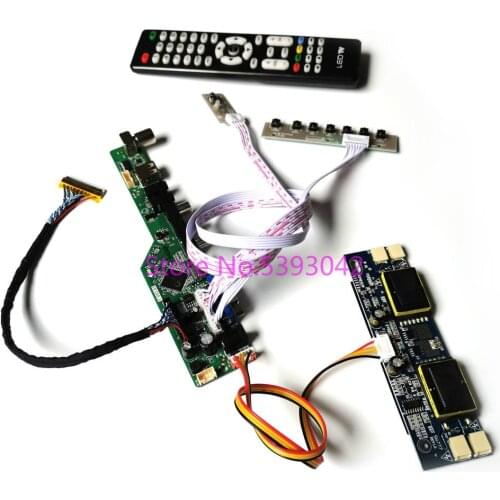 Fit M236H1-L01/L03/L05/L07/L08/L09 1920*1080 Remote TV analog 30-Pin LVDS AV USB 4CCFL LCD display controller board DIY kit