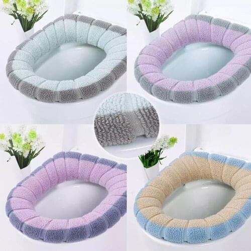 Toilet Seat Warmer Winter Comfortable Soft Heated Washable Toilet Seat Mat Bathroom Accessories For Home Decor Closestool Mat