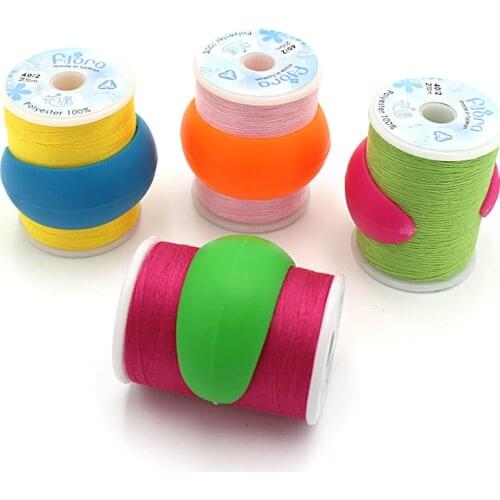 Practical Silicone Clamp Thread Spool Hugger Bobbin Holders Clips DIY Handcraft Spool Fixing Clip Sewing Accessories 20mm