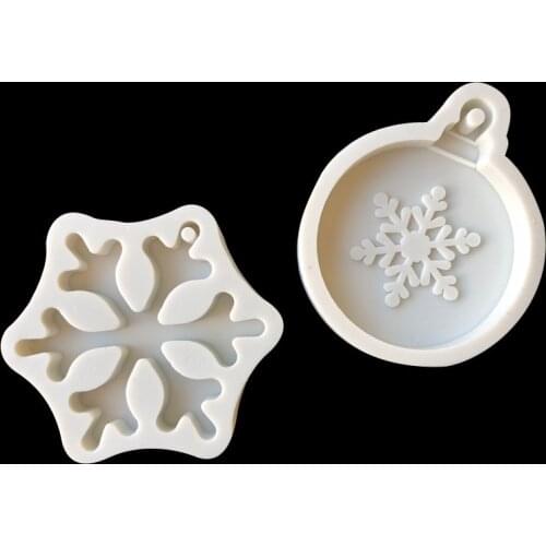 Christmas Tree Aromatherapy Wax Silicone Fondant Mold Snowflake Elk DIY Gypsum Plaster Car Pendant Mould Festival Decor