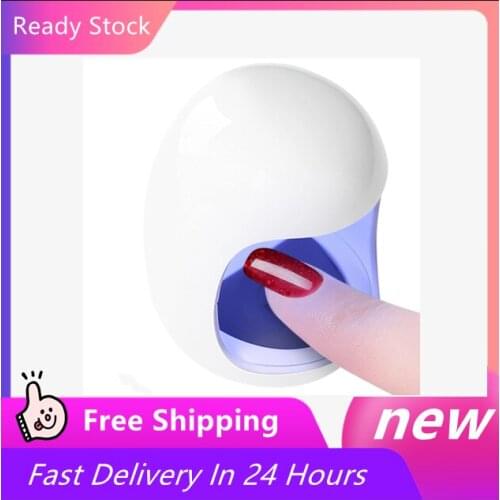 3W Mini Portable Led UV Nail Dryer Lamp Egg Shape Single Nail Gel Polish Machine USB Connector Nail Art Tools
