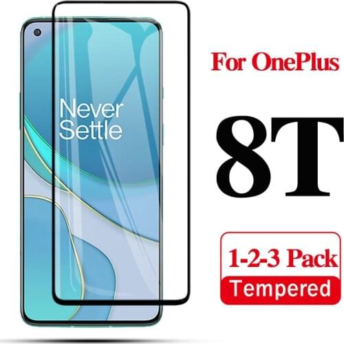 Screen Protector Case Protection for oneplus 8t 8 t Full Cover Tempered Glass oneplus8t one plus t8 Film Accessories 6.55''2020