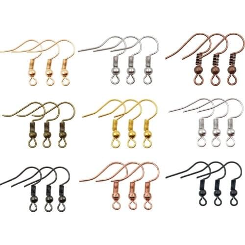 100pcs/lot DIY Earring Hook 20x17mm Earrings Clasps Fittings DIY Jewelry Making Accessories Iron Hook Earwire Jewelry Finding