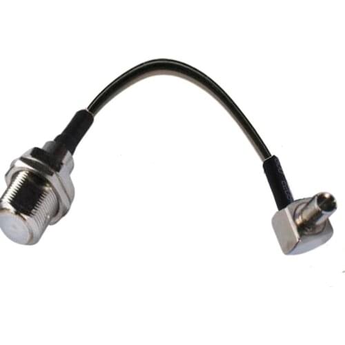 10pcs TS9 Male Right Angle to F Female Jack RF Straight Extension Pigtail coax Cable RG174 10/15/20/30/50cm 1/2/3m