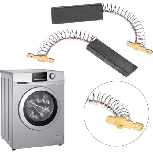 2Pcs Motor Carbon Brushes 1 Pair For BOSCH NEFF For SIEMENS WASHING MACHINE