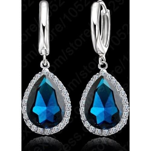 2020 Earings Fashion Jewelry Famous Brand Austrian Crystal Earring 925 Sterling Silver Earrings For Women Free Shipping