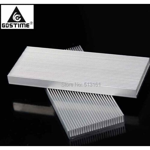 30PCS Gdstime 100MM 100x40x8MM DIY Cooler Aluminum Heatsink Radiator Heat Sink Chip for IC LED Power Transistor
