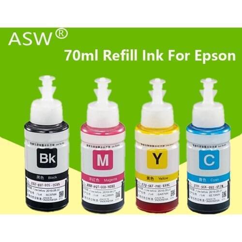 ASW 280ml Refill Ink For Epson L550 L555 L566 L100 L110 L132 L200 L210 L222 L300 L362 L366 Printer Ink Kit