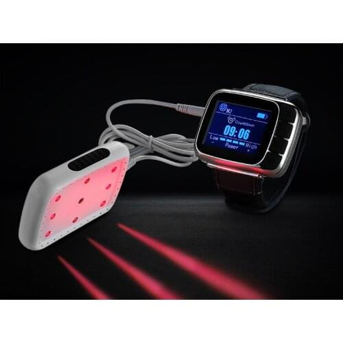 24 Beams Bio 650nm 808nm Laser Pain Relief Wrist Watch Laser Therapy Device High Blood Pressure Hypertension Rhinitis Treatment