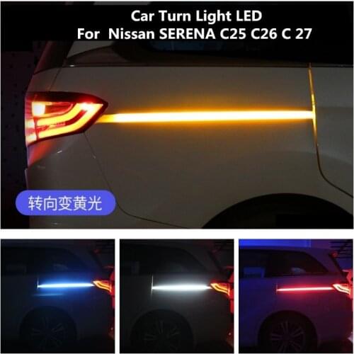 For Nissan SERENA C25 C26 C 27 Car Turn Light LED Track Light Atmosphere Light Door Light 12V 6000K