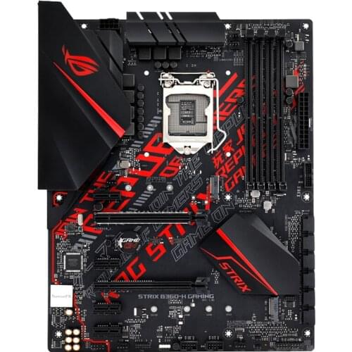 USED Asus ROG STRIX B360-H GAMING Desktop Motherboard Intel B360 LGA 1151 Socket DDR4 64GB E-sports Game MAINBOARD SALES pc