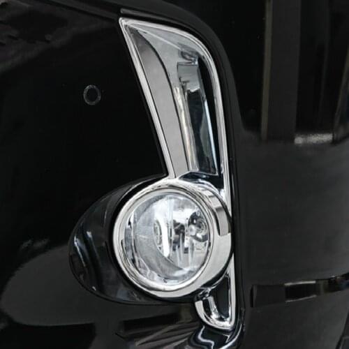 Car Front Fog Light Cover For Toyota Highland 2018 2019 Car Sticker Chromium Styling For Highland Accessories Parts Gifts