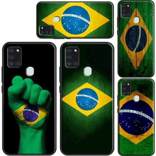 Brazil Flag Phone Case For Samsung A52 A72 A32 A12 A31 A51 A71 A20e A21S A02 A10 A20 A30 A40 A50 A70