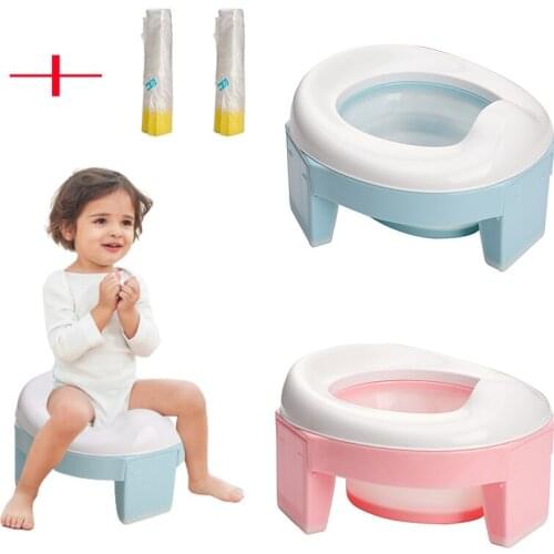 0-6 Years Old Childrens Pot Soft Baby Potty Pot Portable Silicone Boys And Girls Seat Multifunction Travel Toilet Seat Foldable