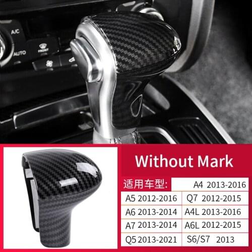 For Audi A4 A5 A6 A7 car interior products S6 S7 carbon fiber Gear Shift Collars gear grip cover Car Interior Accessories