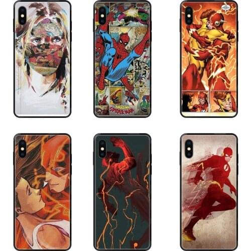 For Samsung Galaxy Note 4 8 9 10 20 Plus Pro Ultra J6 J7 J8 M30s M80s 2017 2018 Black Soft Painted Cover Phone Case Comic Book