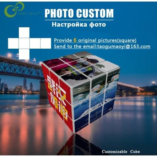 Photo Custom Cubo Magico Print Personalized Magic Cube Profissional Cubing Speed Story Puzzles Stickerless Made Toys Gift WYW